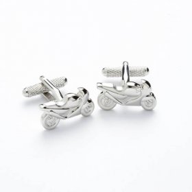 Cufflinks - Motorbike Chrome